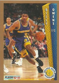 1992-93 Fleer NBA Rising Star Golden Magazine Perforated #NNO Billy Owens Front