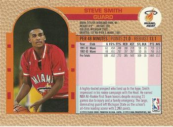 1992-93 Fleer NBA Rising Star Golden Magazine Perforated #NNO Steve Smith Back