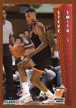 1992-93 Fleer NBA Rising Star Golden Magazine Perforated #NNO Steve Smith Front