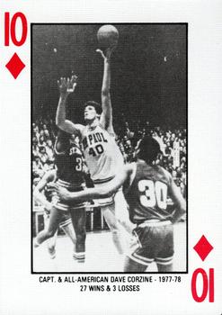 1986-87 DePaul Blue Demons Playing Cards #10♦ Dave Corzine Front