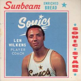 1969-70 Sunbeam Bread Seattle SuperSonics #NNO Len Wilkens Front