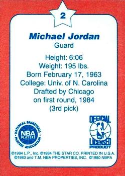 1997 1984-85 Star Olympic Michael Jordan (Unlicensed) #2 Michael Jordan Back