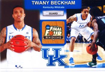 2011-12 Kentucky Wildcats (Unlicensed) #2 Twany Beckham Front