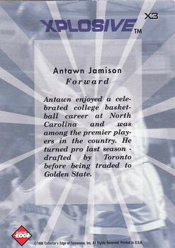 1999 Collector's Edge - Xplosive #X3 Antawn Jamison Back