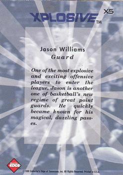 1999 Collector's Edge - Xplosive #X5 Jason Williams Back