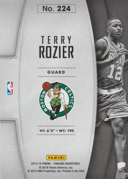 2015-16 Panini Threads #224 Terry Rozier Back