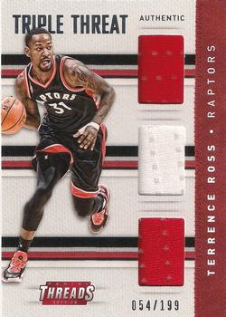 2015-16 Panini Threads - Triple Threat #21 Terrence Ross Front