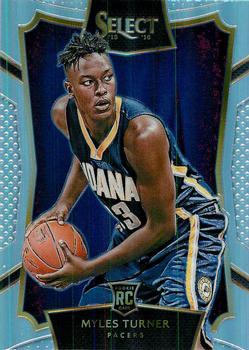 2015-16 Panini Select - Silver Prizms #8 Myles Turner Front