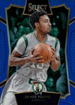 2015-16 Panini Select - Concourse Blue Prizms #5 James Young Front