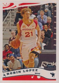 2006 Topps McDonald's All-American Game #B23 Robin Lopez Front