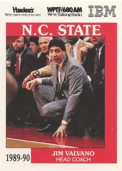1989-90 NC State Wolfpack #NNO Jim Valvano Front