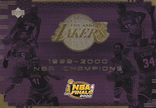 2000 Upper Deck Los Angeles Lakers Championship Jumbos #10 Team Photo Front