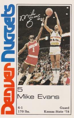 1983-84 Denver Nuggets Police #NNO Mike Evans Front
