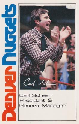 1983-84 Denver Nuggets Police #NNO Carl Scheer Front