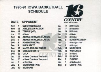1990-91 Iowa Hawkeyes #NNO Kevin Smith Back