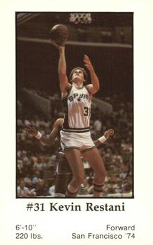1979-80 Handy Dan San Antonio Spurs #NNO Kevin Restani Front