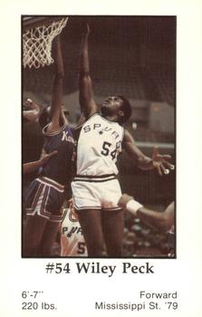 1979-80 Handy Dan San Antonio Spurs #NNO Wiley Peck Front