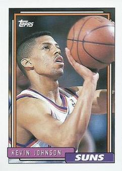1992-93 Topps Circle K Phoenix Suns Stickers #NNO Kevin Johnson Front