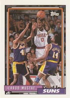1992-93 Topps Circle K Phoenix Suns Stickers #NNO Jerrod Mustaf Front