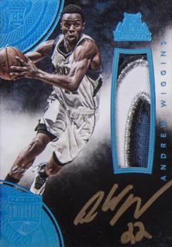 2014-15 Panini Eminence - Optimum Autographed Patches Platinum #OAP-AW Andrew Wiggins Front