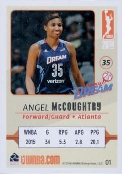 2016 Rittenhouse WNBA #1 Angel McCoughtry Back