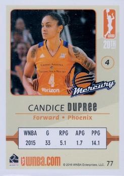 2016 Rittenhouse WNBA #77 Candice Dupree Back