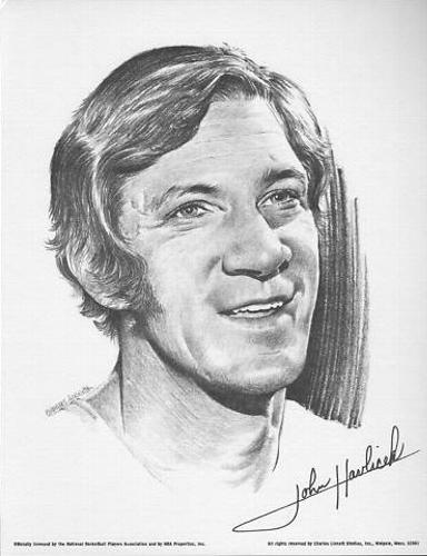 1974-75 Linnett Portraits Boston Celtics #6 John Havlicek Front