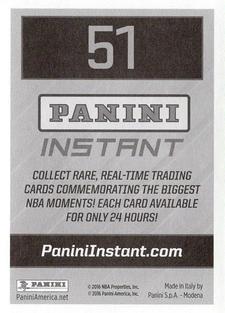 2016-17 Panini Stickers #51 Robert Covington Back