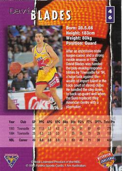 1995 Futera Australian NBL #46 David Blades Back