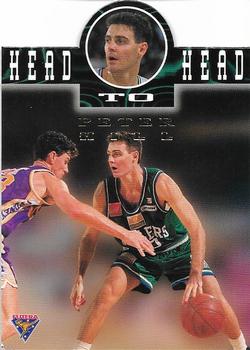 1995 Futera Australian NBL - Head to Head #H2H7 Peter Hill / Simon Kerle Front