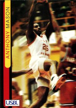 1997 Sports Time USBL #2 Anthony Mason Front