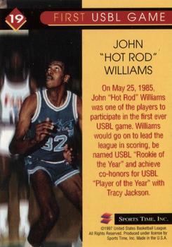 1997 Sports Time USBL #19 John Williams Back