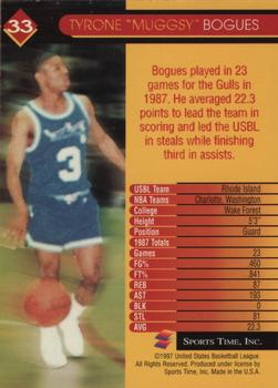 1997 Sports Time USBL #33 Muggsy Bogues Back