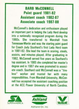 1988 Marshall Lady Herd #14 Barb McConnell Back