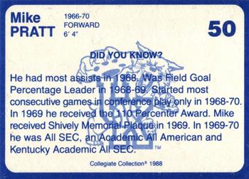 1988-89 Kentucky's Finest Collegiate Collection - Gold Edition #50 Mike Pratt Back