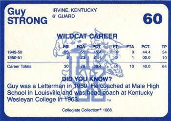 1988-89 Kentucky's Finest Collegiate Collection - Gold Edition #60 Guy Strong Back
