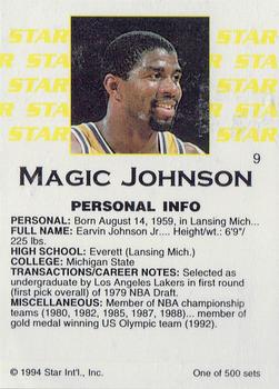 1994 Star Nova #9 Magic Johnson Back
