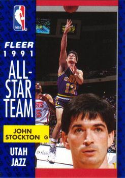 1991-92 Fleer - 3D Acrylic #217 John Stockton Front