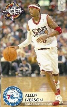 2000 Dunkin Bubblegum NBA All-Stars #E1 Allen Iverson Front