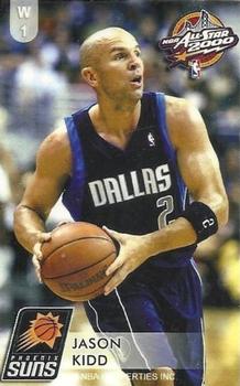 2000 Dunkin Bubblegum NBA All-Stars #W1 Jason Kidd Front