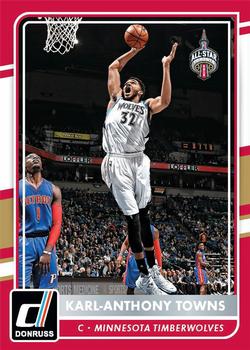 2015-16 Donruss Toronto All-Star #AS7 Karl-Anthony Towns Front
