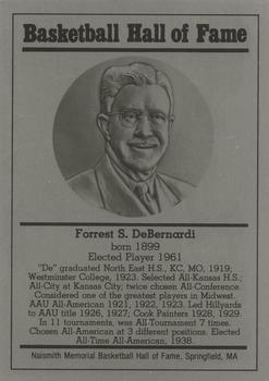 1986-02 Basketball Hall of Fame Metallic #NNO Forrest Debernardi Front