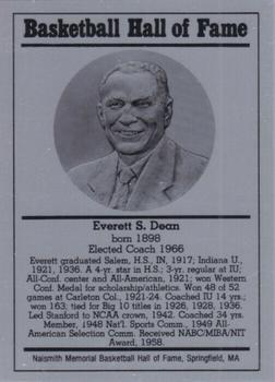 1986-02 Basketball Hall of Fame Metallic #NNO Everett Dean Front