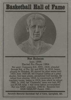 1986-02 Basketball Hall of Fame Metallic #NNO Nat Holman Front