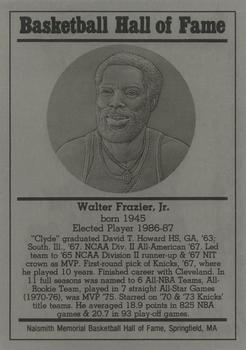 1986-02 Basketball Hall of Fame Metallic #NNO Walt Frazier Front