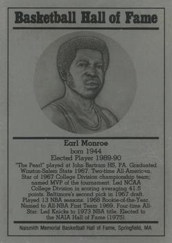 1986-02 Basketball Hall of Fame Metallic #NNO Earl Monroe Front