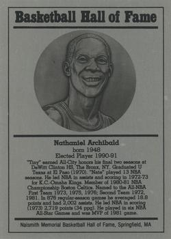1986-02 Basketball Hall of Fame Metallic #NNO Nate Archibald Front