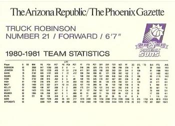 1992-93 Arizona Republic/Gazette Phoenix Suns 25th Anniversary #NNO Truck Robinson Back