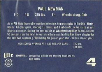 1982-83 Lite Beer Marquette Warriors #NNO Paul Newman Back