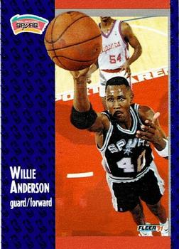 1991-92 Fleer Wheaties #45 Willie Anderson Front